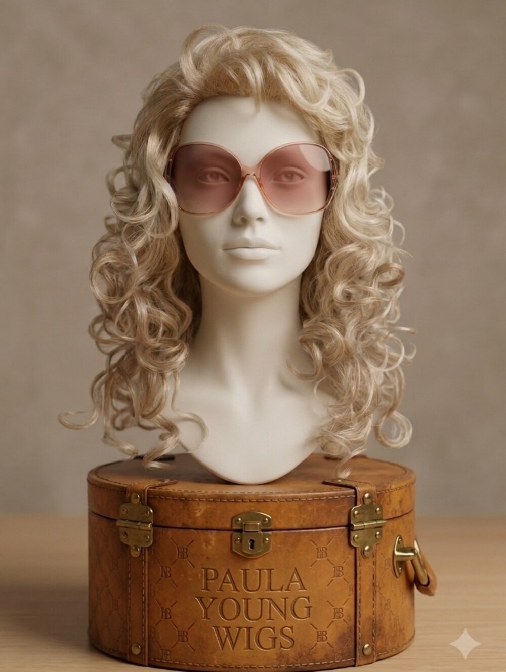 Paula‎ Young Brittany Blonde Curly Wig Style A1182